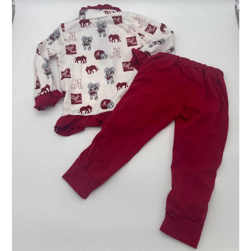 ALABAMA Crimson Tide Pant Set 3T - Picture 4 of 4